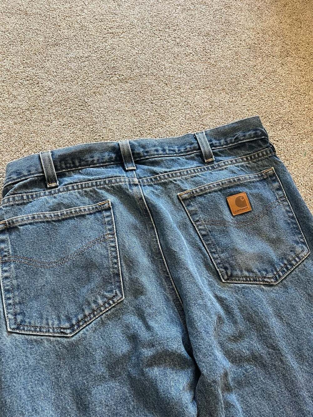 Carhartt B480-DVB Relaxed Fit Denim Jeans Dark Vintage Blue Men's 36x32